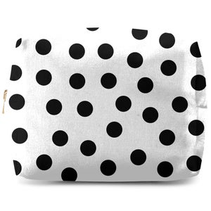Monochrome Polka Dots Wash Bag