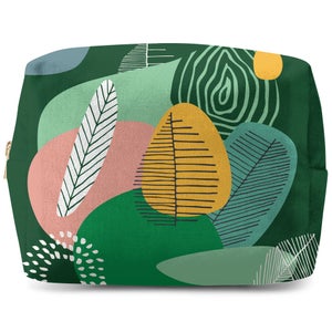 Abstract Leaves And Feathers Wash Bag