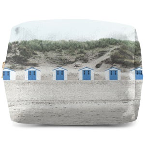 Beach Huts Wash Bag