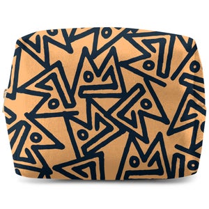 Abstract Tribal Triangular Pattern Wash Bag