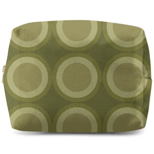 Green Circles Wash Bag