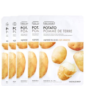 THE FACE SHOP Real Nature Sheet Mask - Potato (Pack of 5)