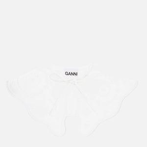 Ganni Women's Broderie Anglaise Collar - White