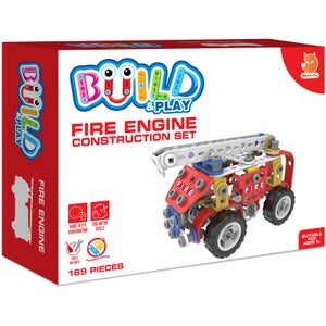 Build & Play Kids Fire Engine Construction Set Toy