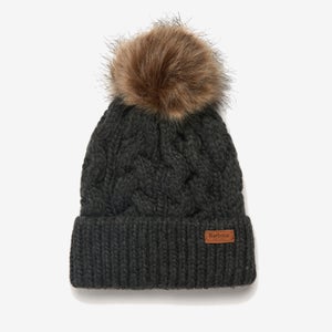Barbour Women's Penshaw Cable Knit Beanie - Charcoal