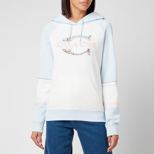Coach Women's Athletic Hoodie - White/Blue