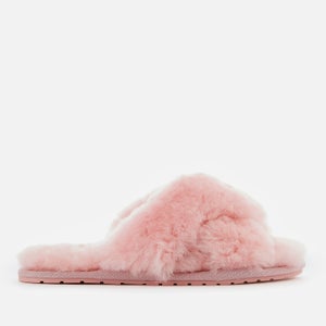 EMU Australia Women's Mayberry Sheepskin Cross Front Slippers - Baby Pink