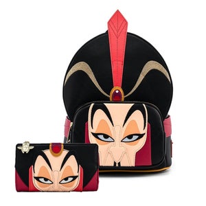 Loungefly Aladdin Jafar Cosplay Mini Backpack and Wallet Set