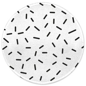 Decorsome Sprinkles Round Bath Mat