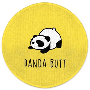 Decorsome Panda Butt Round Bath Mat