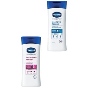 Vasenol Pro-Elastic Renew Bodylotion (1) / Intensive Rescue Bodylotion (2)