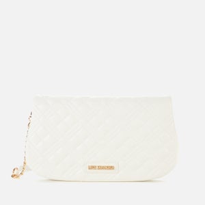 Love Moschino Women's Quilted Chain Shoulder Bag - White