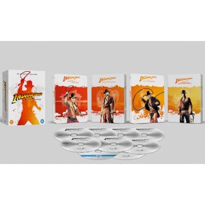 Indiana Jones : Collection 4 Films en 4K Ultra HD + Steelbook Blu-Ray - Exclusivité Zavvi