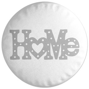Decorsome Home Typographic Round Cushion