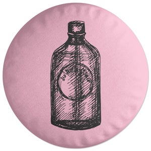 Decorsome Spirit Bottle Round Cushion