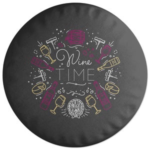 Decorsome Wine Time Round Cushion