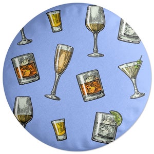 Decorsome Mixed Drinks Round Cushion