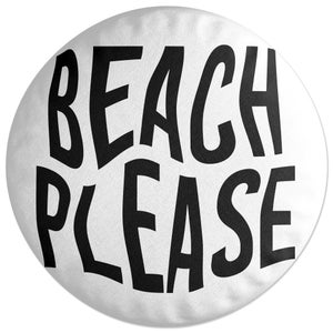 Decorsome Beach Please Round Cushion