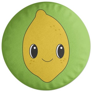 Decorsome Cute Lemon Round Cushion