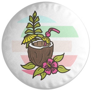 Decorsome Pina Colada Round Cushion