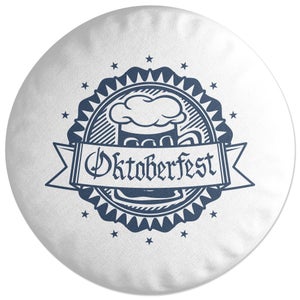 Decorsome Oktoberfest Badge Round Cushion