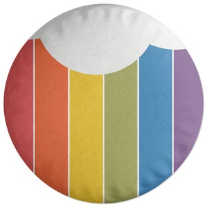 Decorsome Rainbow Cloud Round Cushion