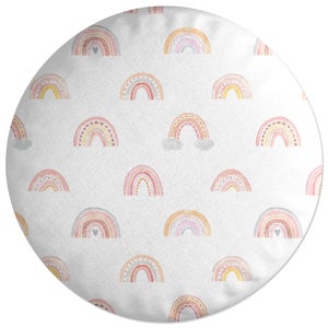 Decorsome Rainbow Pattern Round Cushion