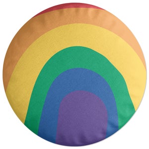 Decorsome Close Up Rainbow Round Cushion