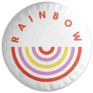 Upside Down Rainbow Round Cushion
