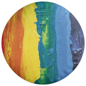 Decorsome Acrylic Rainbow Round Cushion