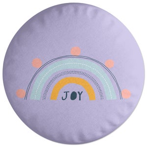 Decorsome Joy Rainbow Round Cushion