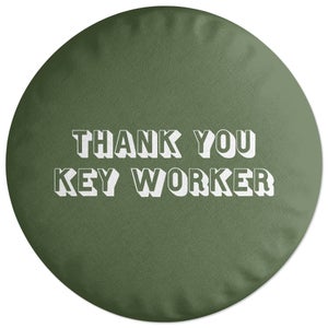 Decorsome Thank You Key Worker Round Cushion
