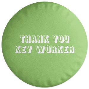 Decorsome Thank You Key Worker Round Cushion