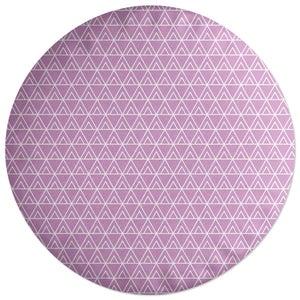 Decorsome Linear Triangles Round Cushion