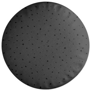 Decorsome Inky Polka Dots Round Cushion