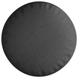 Decorsome Inky Clustered Dots Round Cushion