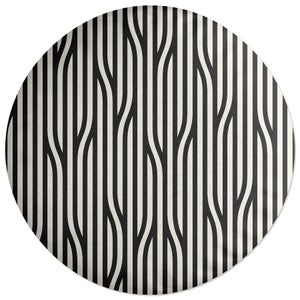 Decorsome Parallel Lines Round Cushion