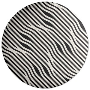 Decorsome Weaved Lines Round Cushion