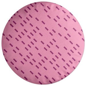 Decorsome Scattered Lines Round Cushion