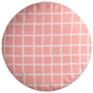 Decorsome Cross Check Round Cushion