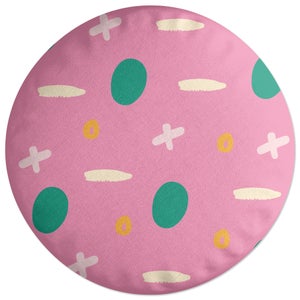 Decorsome Noughts And Crosses Round Cushion