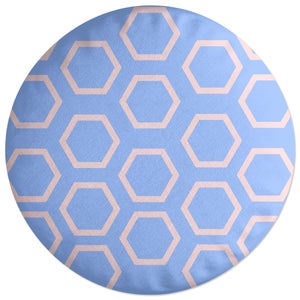 Decorsome Hexagons Round Cushion