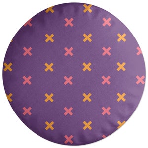 Decorsome X Marks The Spot Round Cushion