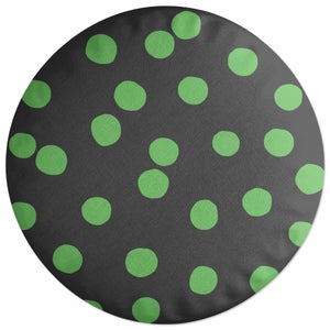 Decorsome Large Polka Dots Round Cushion