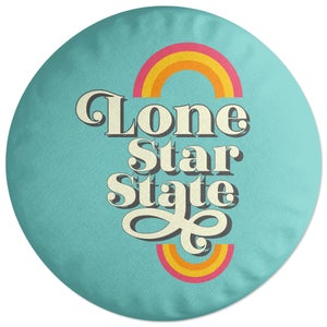 Decorsome Lone Star State Round Cushion