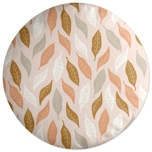 Decorsome Retro Leaves Round Cushion