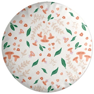 Decorsome Bells And Leaves Round Cushion
