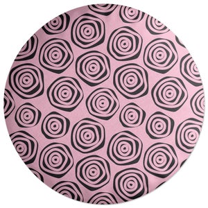 Decorsome Abstract Roses Round Cushion