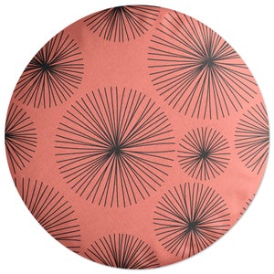 Decorsome Abstarct Blood Lilly Round Cushion