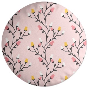 Decorsome Rose Vines Round Cushion